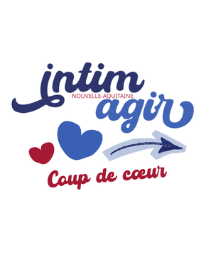 Logo Intimagir Nouvelle-Aquitaine avec la mention "Coup de cœur".